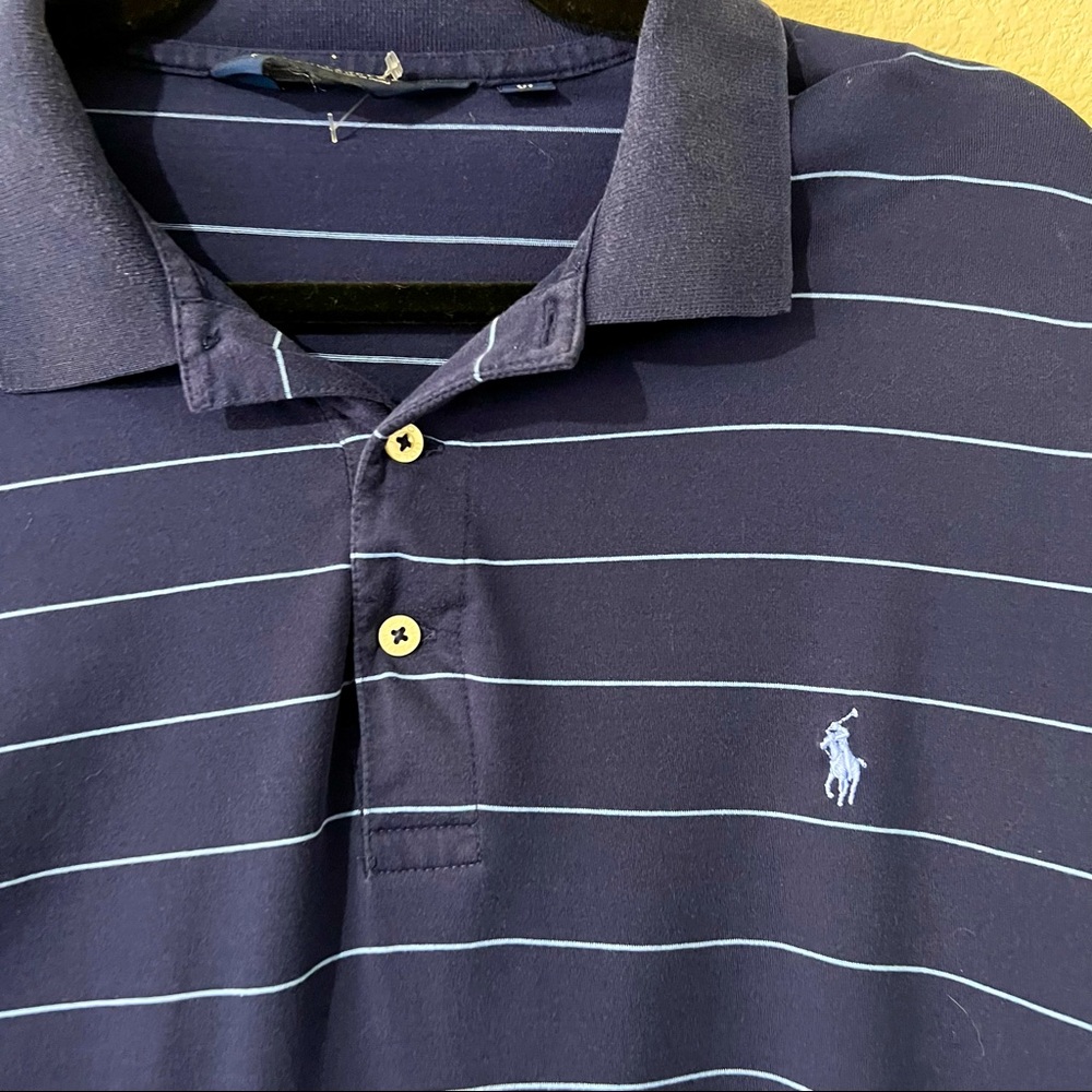 Polo Golf Ralph Lauren Blue Tag Mens Collard Short Sleeve Shirt Size XL - Picture 2 of 6